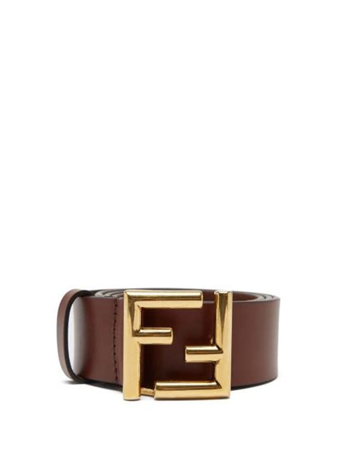 burgundy fendi belt|Brown .